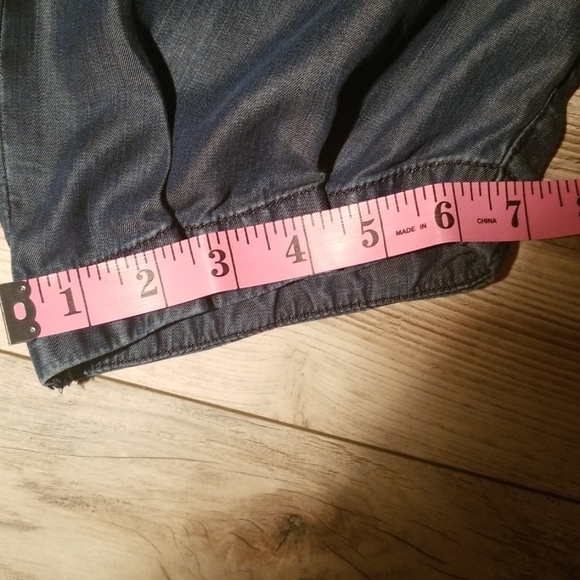 Vero moda cropped jean with belt dark wash - Picture 5 of 8